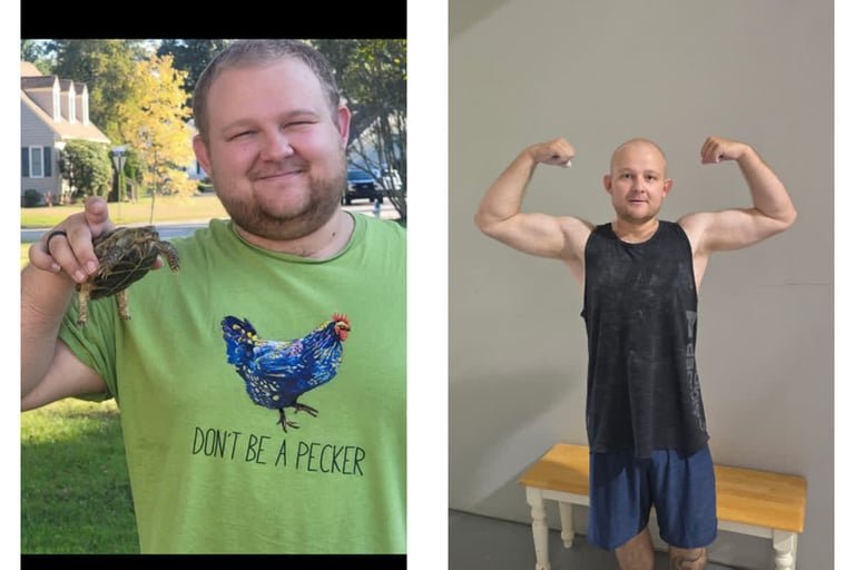 Client transformation before and after